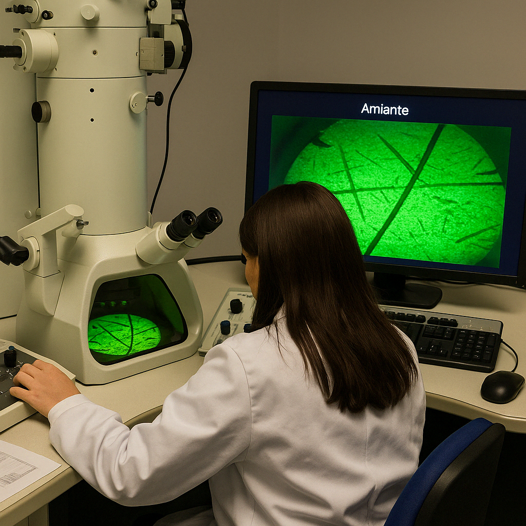 Analyse qualitative d'amiante
